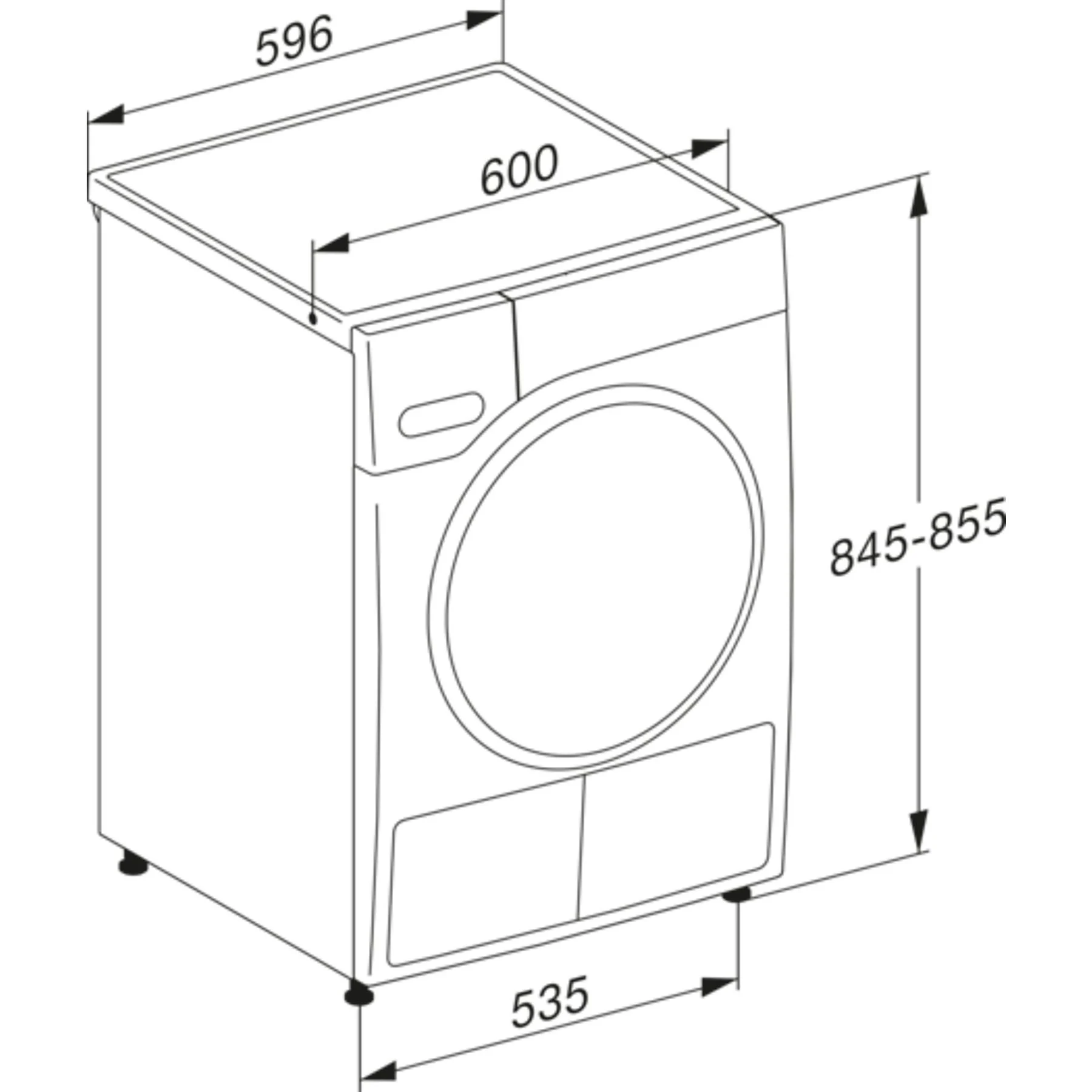 MIELE TWA520WP 8kg T1 Witte Editie Actieve Warmtepomp Wasdroger (8kg, Lotuswit) - Afbeelding 3