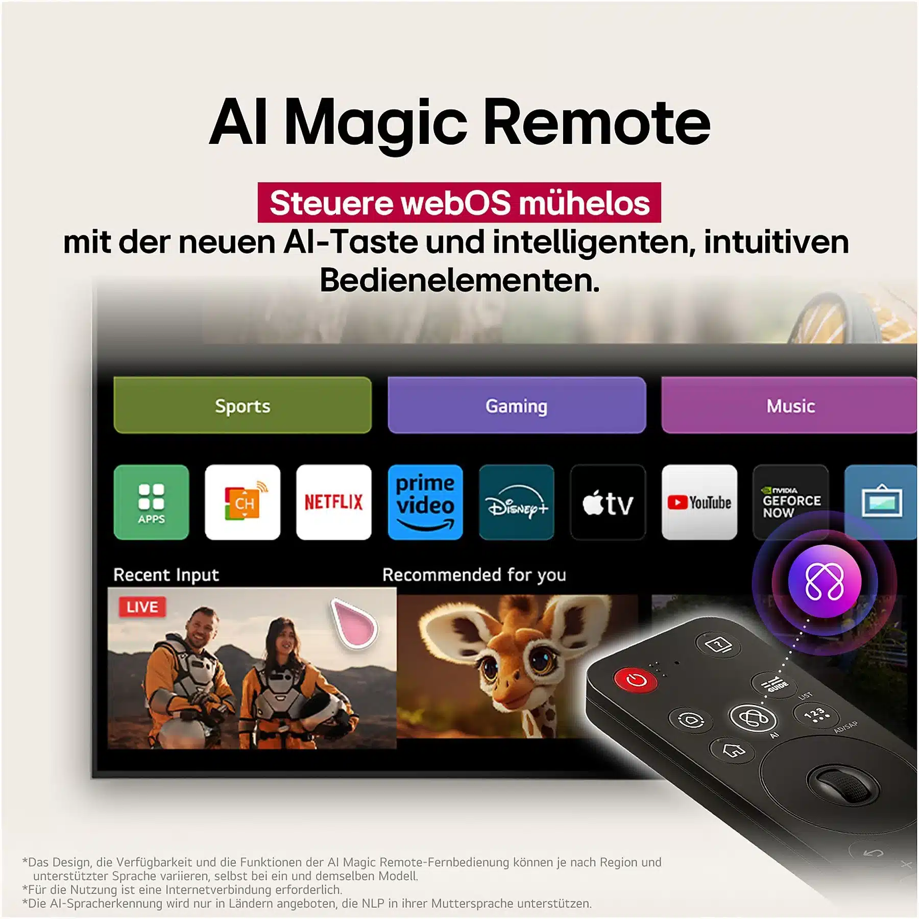 LG OLED77C57LA OLED evo TV (plat, 77 inch / 195 cm, OLED 4K, SMART TV) - Afbeelding 10