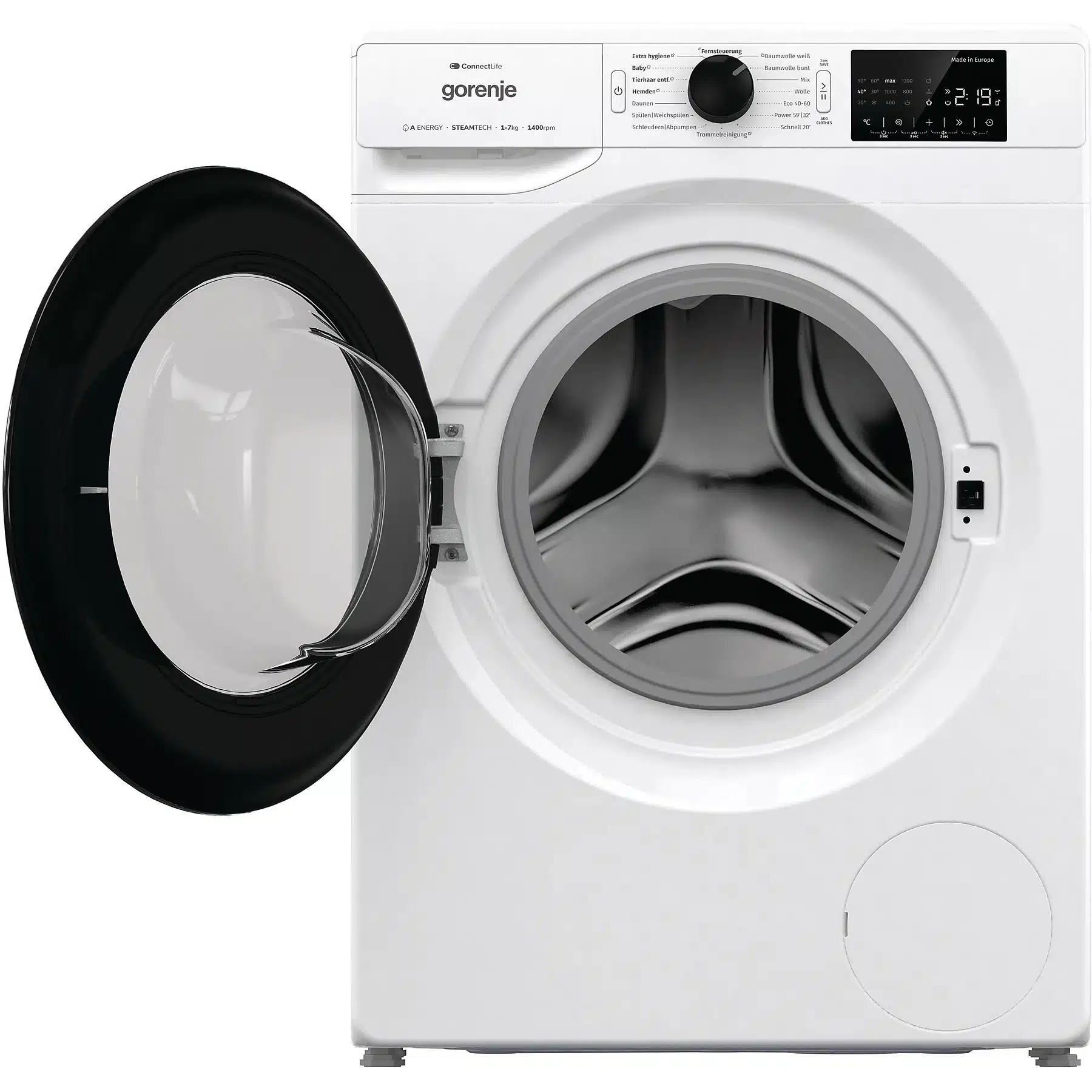 Wasmachine GORENJE WPNEI 74SA1TS (7 kg, 1400 tpm, A) - Afbeelding 3