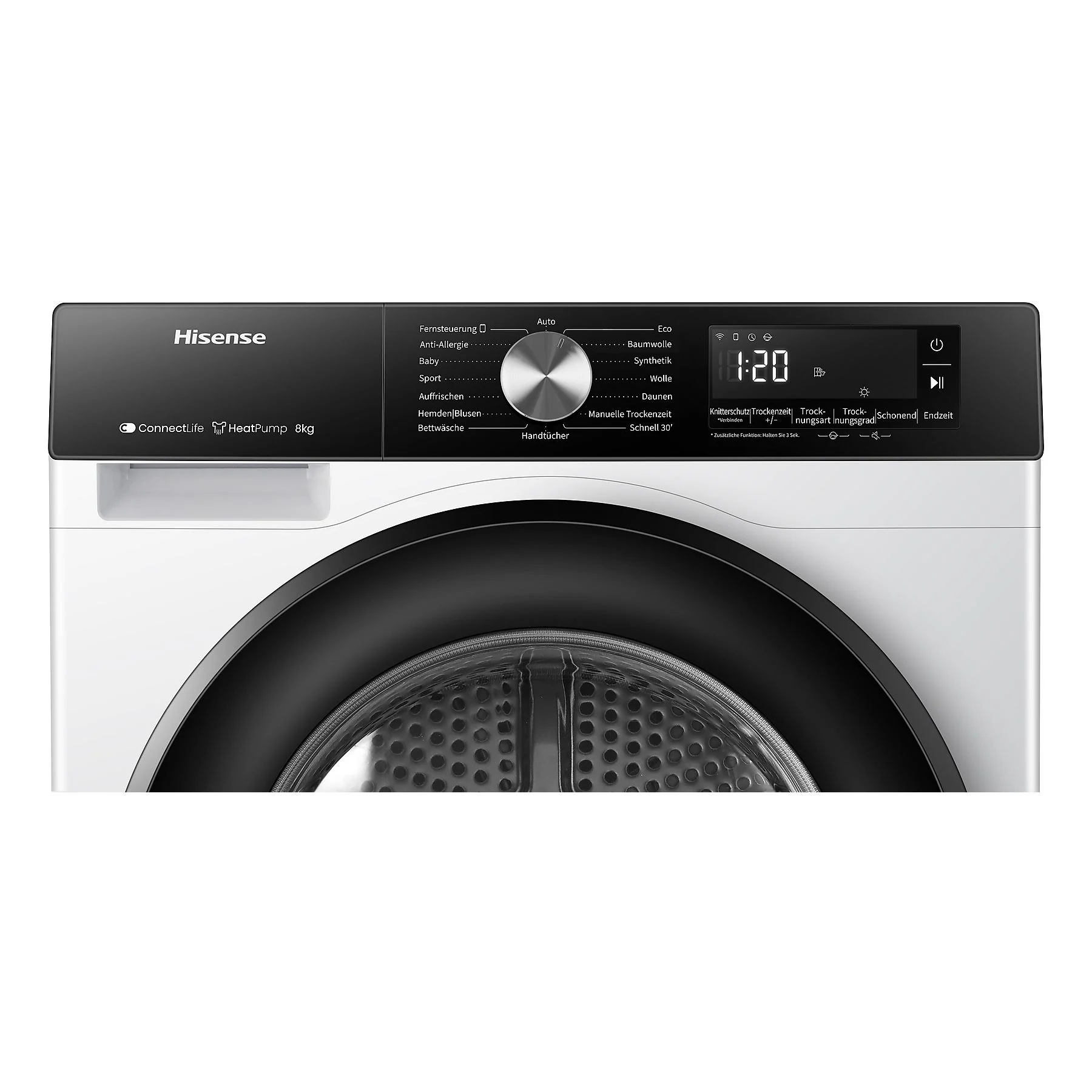 HISENSE DH3S802BW3 warmtepompdroger (8 kg, wit) - Afbeelding 3